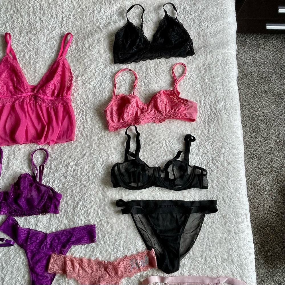 19 Pc Lot of Victoria's Secret & PINK Intimates Reseller Bundle Bras Panties - Picture 6 of 13
